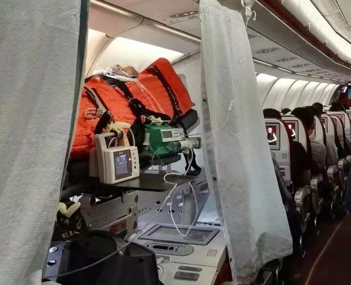 金门县跨国医疗包机、航空担架